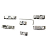 Maxbell 2xChrome Car Spark Plug Wire Cable Divider 7mm 8mm Universal For Chevy Ford