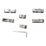 Maxbell 2xChrome Car Spark Plug Wire Cable Divider 7mm 8mm Universal For Chevy Ford