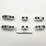 Maxbell 2xChrome Car Spark Plug Wire Cable Divider 7mm 8mm Universal For Chevy Ford