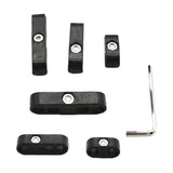 Maxbell 2xBlack Car Spark Plug Wire Cable Divider 7/8mm Universal For Chevy Ford Mopar