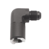 Maxbell 2xBlack Aluminium AN-6 90 Degree Female Fuel Oil Line Adapter Fitting Billet