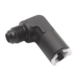 Maxbell 2xBlack Aluminium AN-6 90 Degree Female Fuel Oil Line Adapter Fitting Billet