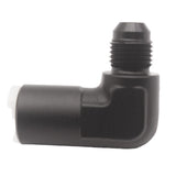 Maxbell 2xBlack Aluminium AN-6 90 Degree Female Fuel Oil Line Adapter Fitting Billet