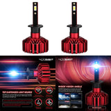 Maxbell Maxbell 2 Pcs LED Headlight Bulbs Replacement 30W/Bulb 10000LM/Pair 6000K White H1