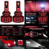 Maxbell 2 Pcs LED Headlight Bulbs Replacement 30W/Bulb 10000LM/Pair 6000K White H11