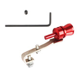 Maxbell 2xUniversal Car Turbo Whistle Refitting Turbo Whistle Exhaust Pipe Red_S