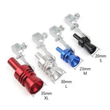 Maxbell 2xUniversal Car Turbo Whistle Refitting Turbo Whistle Exhaust Pipe Red_S