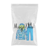 Kids Ski Suit Ski/Snowboard Jacket Trousers Blue Size 8(119-124cm)