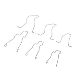 Maxbell 2xHeadlamp Dip Dipped Beam Head Lamp Bulb Retaining Spring Clip H1 H4 H7