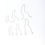 Maxbell 2xHeadlamp Dip Dipped Beam Head Lamp Bulb Retaining Spring Clip H1 H4 H7