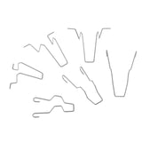 Maxbell 2xHeadlamp Dip Dipped Beam Head Lamp Bulb Retaining Spring Clip H1 H4 H7