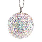 Maxbell Diamond Crystal Ball Cars Charms Car Pendant for Ornament Rear View Mirror AB color