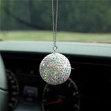 Maxbell Diamond Crystal Ball Cars Charms Car Pendant for Ornament Rear View Mirror AB color