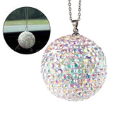 Maxbell Diamond Crystal Ball Cars Charms Car Pendant for Ornament Rear View Mirror AB color