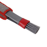 Maxbell 2xCar AC Vent Brush Window Blinds Dust Cleaner Duster Cleaning Brush Gray Red