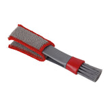 Maxbell 2xCar AC Vent Brush Window Blinds Dust Cleaner Duster Cleaning Brush Gray Red