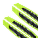 Maxbell 2x4Pcs Auto Car Door Reflective Strip Waterproof Safety Sticker Green Black