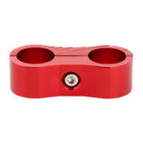 Maxbell 2xCar 2-Hole Fuel Hose Separator Clamp Oil Fuel Line Clamps Adapter AN6 Red