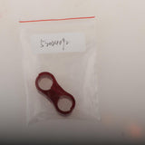 Maxbell 2xCar 2-Hole Fuel Hose Separator Clamp Oil Fuel Line Clamps Adapter AN6 Red