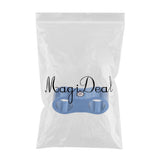 Maxbell 2xCar 2-Hole Fuel Hose Separator Clamp Oil Fuel Line Clamps Adapter AN6 Blue