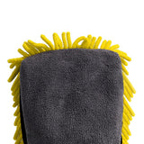 Maxbell 2xCar Wash Mitt Soft Microfiber Anti-Scratch Fits for Trucks Boats Motorcycles Yellow