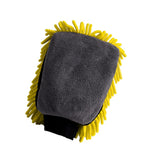 Maxbell 2xCar Wash Mitt Soft Microfiber Anti-Scratch Fits for Trucks Boats Motorcycles Yellow