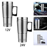 Maxbell 2x300ml Travel Kettle Cigarette Plug Portable for Milk Water Caravan 12V