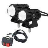 Maxbell Maxbell 1 Pair Dual-Color Motorcycle LED Spotlights Super Bright for Cars ATV Trucks