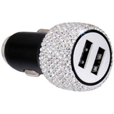 Maxbell Dual USB Car Charger for Samsung Galaxy Note 9 8 S21/S20/S10/S9/S8 White