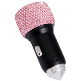 Maxbell Dual USB Car Charger for Samsung Galaxy Note 9 8 S21/S20/S10/S9/S8 Pink