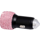 Maxbell Dual USB Car Charger for Samsung Galaxy Note 9 8 S21/S20/S10/S9/S8 Pink