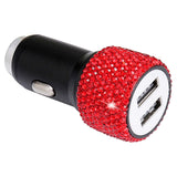 Maxbell Dual USB Car Charger for Samsung Galaxy Note 9 8 S21/S20/S10/S9/S8 Red