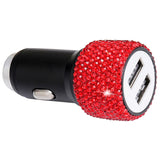 Maxbell Dual USB Car Charger for Samsung Galaxy Note 9 8 S21/S20/S10/S9/S8 Red