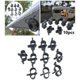 Maxbell 10 Pieces Awning Clips Standard Camping String Light Caravan RV Lights