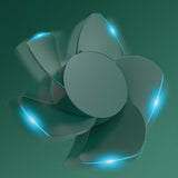 Maxbell USB Fan Humidifier Dashboard with Light Fits for Desktop Truck Home Green