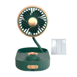 Maxbell USB Fan Humidifier Dashboard with Light Fits for Desktop Truck Home Green