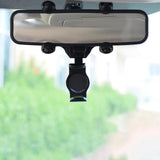 Rearview Mirror Phone Holder for Car Universal Stand for Smartphone Black