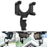 Rearview Mirror Phone Holder for Car Universal Stand for Smartphone Black