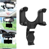 Rearview Mirror Phone Holder for Car Universal Stand for Smartphone Black