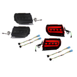 2x LED Bumper Reflector Lights Fit for        Prado 150 Red