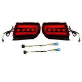 2x LED Bumper Reflector Lights Fit for        Prado 150 Red