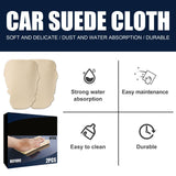 Maxbell 2x2 Pieces Chamois Cloth for Car Wash Premium Fit for Computer Screen Window