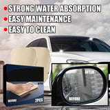 Maxbell 2x2 Pieces Chamois Cloth for Car Wash Premium Fit for Computer Screen Window