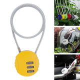 Maxbell 5xMotorcycle Helmet Lock Cycling lock Universal mini Backpack Yellow