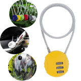 Maxbell 2xMotorcycle Helmet Lock Cycling lock Universal mini Backpack Yellow