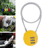Maxbell 6xMotorcycle Helmet Lock Cycling lock Universal mini Backpack Yellow