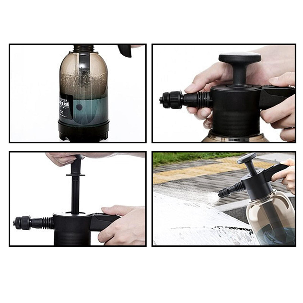 Maxbell Maxbell Transparent 2L Hand Pressure Sprayer for Home, Lawn, Garden, Yard