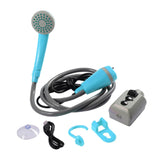 Maxbell Portable Camping Shower Pump Compact 12V for Dog Cleaning Hiking Blue - Aladdin Shoppers