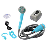 Maxbell Portable Camping Shower Pump Compact 12V for Dog Cleaning Hiking Blue - Aladdin Shoppers