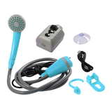 Maxbell Portable Camping Shower Pump Compact 12V for Dog Cleaning Hiking Blue - Aladdin Shoppers